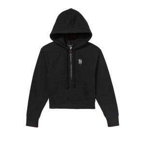 VICTORIA'S SECRET Cotton Fleece Half-Zip Hoodie